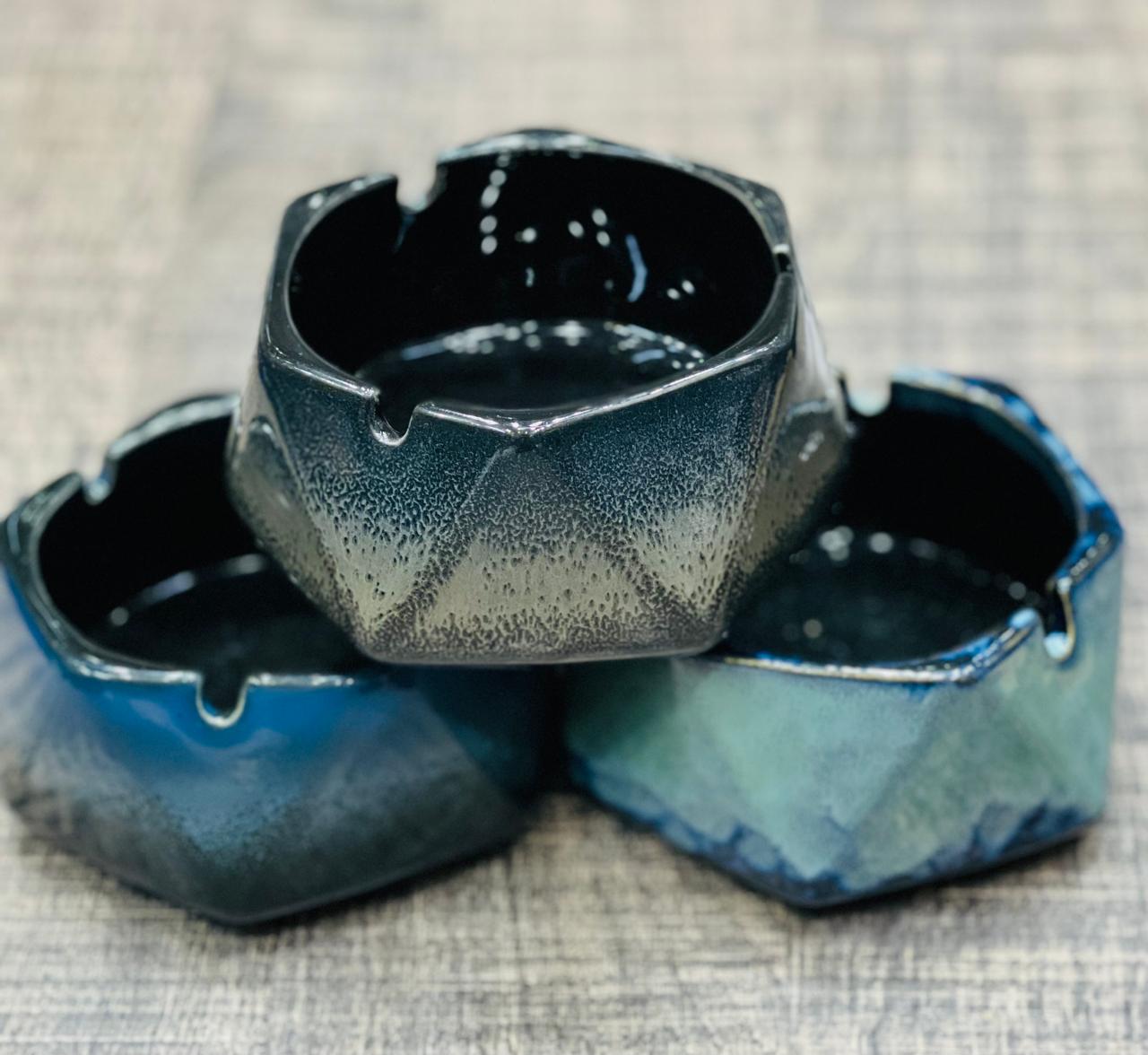 Luxury Geometric Ceramic Ashtray