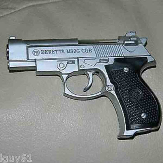 Compact Metal Gun Flame Lighter