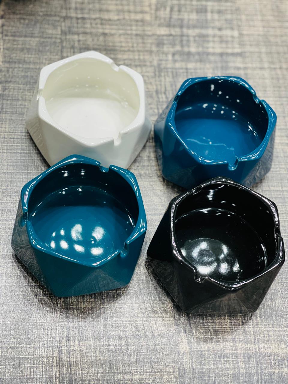 Luxury Geometric Ceramic Ashtray