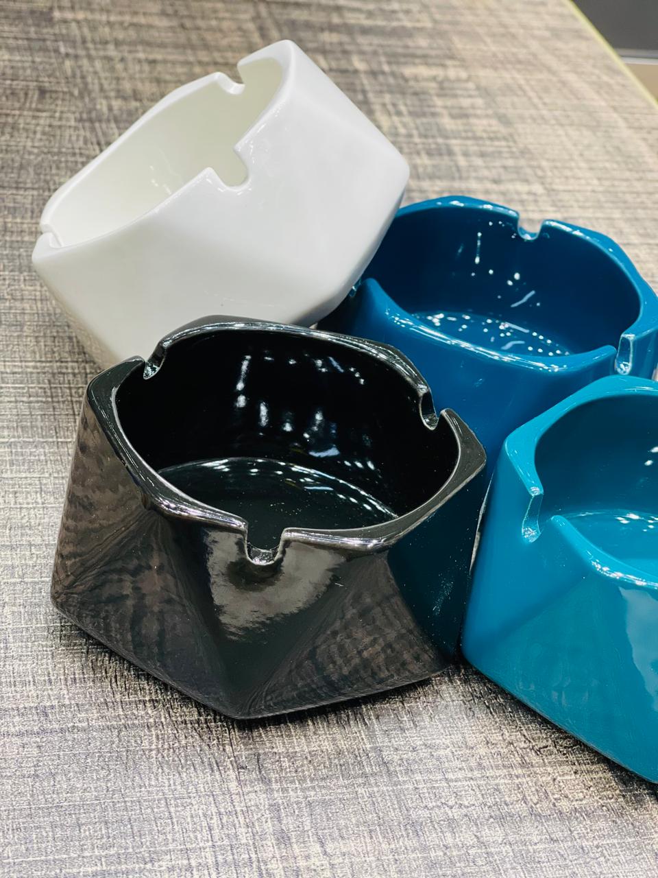 Luxury Geometric Ceramic Ashtray