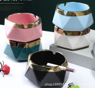 Luxury Geometric Ceramic Ashtray