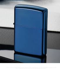 Blue Matte Zippo Lighter