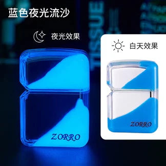 Neon Glowing Sand Zippo-Style Lighter