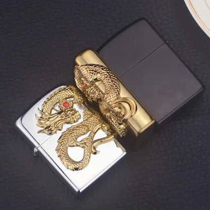 3D Engraved Dragon Jet Torch Lighter